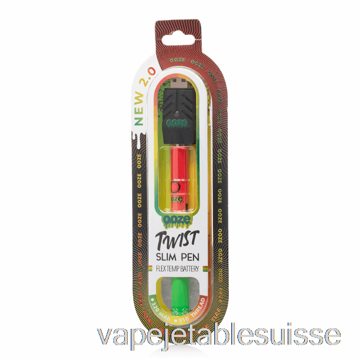 Vape Suisse Ooze Slim Twist Pen 2.0 Flex Temp Batterie Rasta